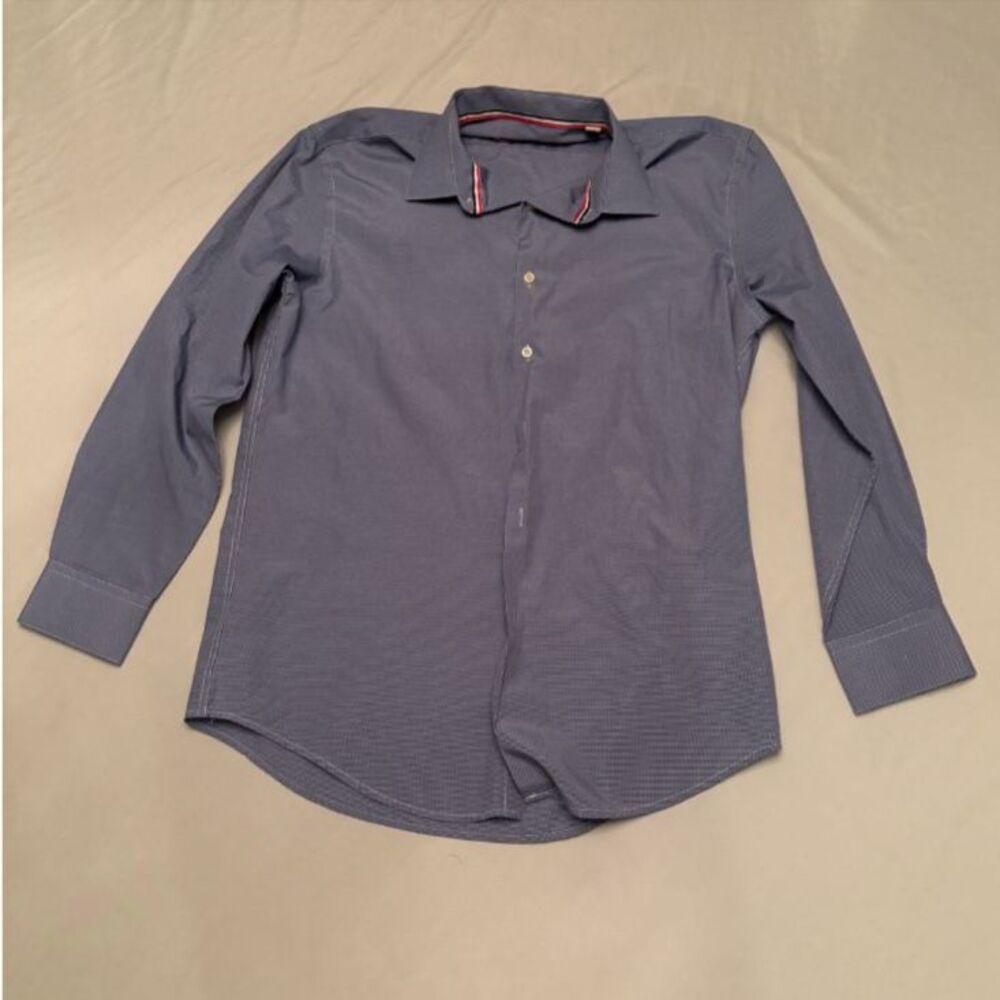 American Crew Blue Button Up long sleeve